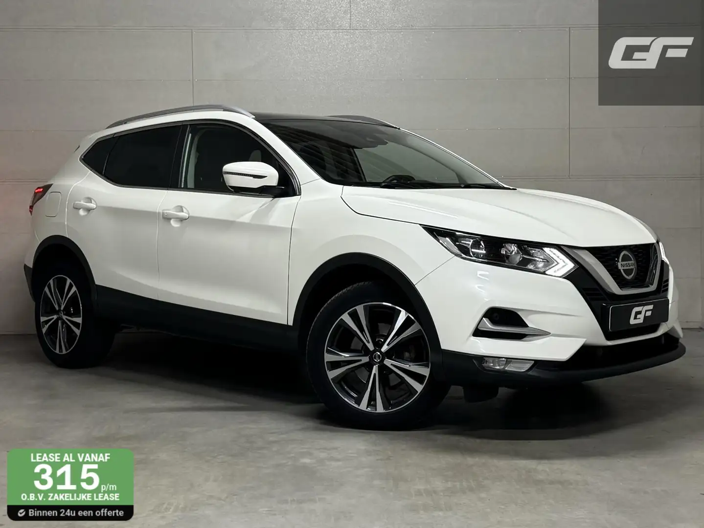 Nissan Qashqai 1.3 DIG-T Pano 360° Navi Cruise NAP Blanc - 1