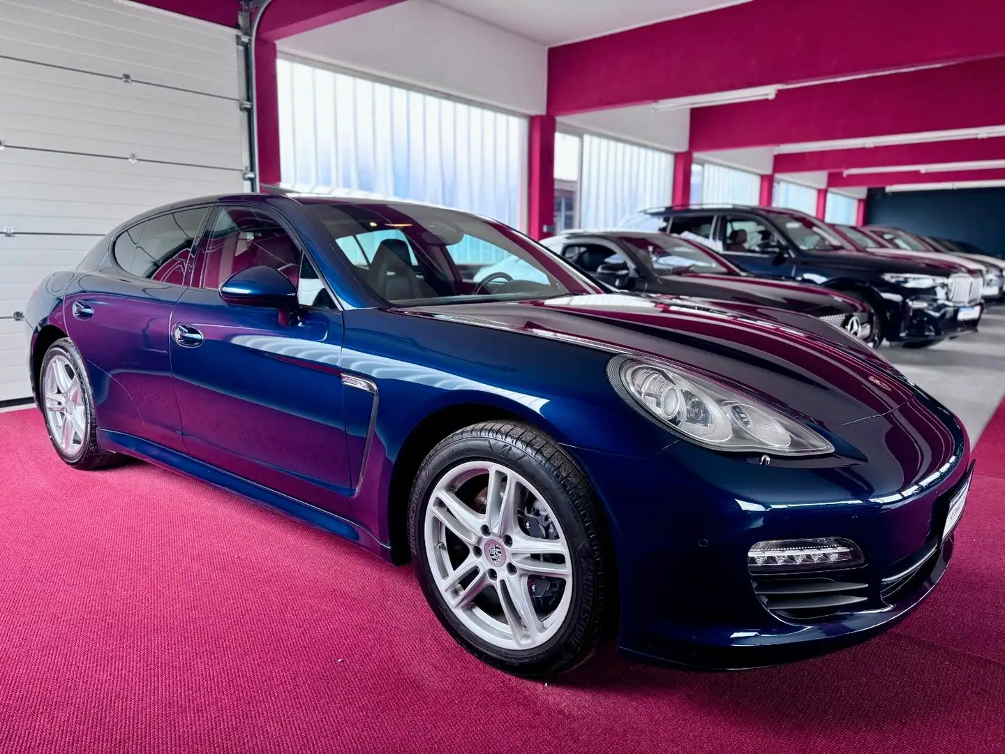 Porsche Panamera Diesel Schiebedach Bose Luft PCM 19Zoll Blauw - 2