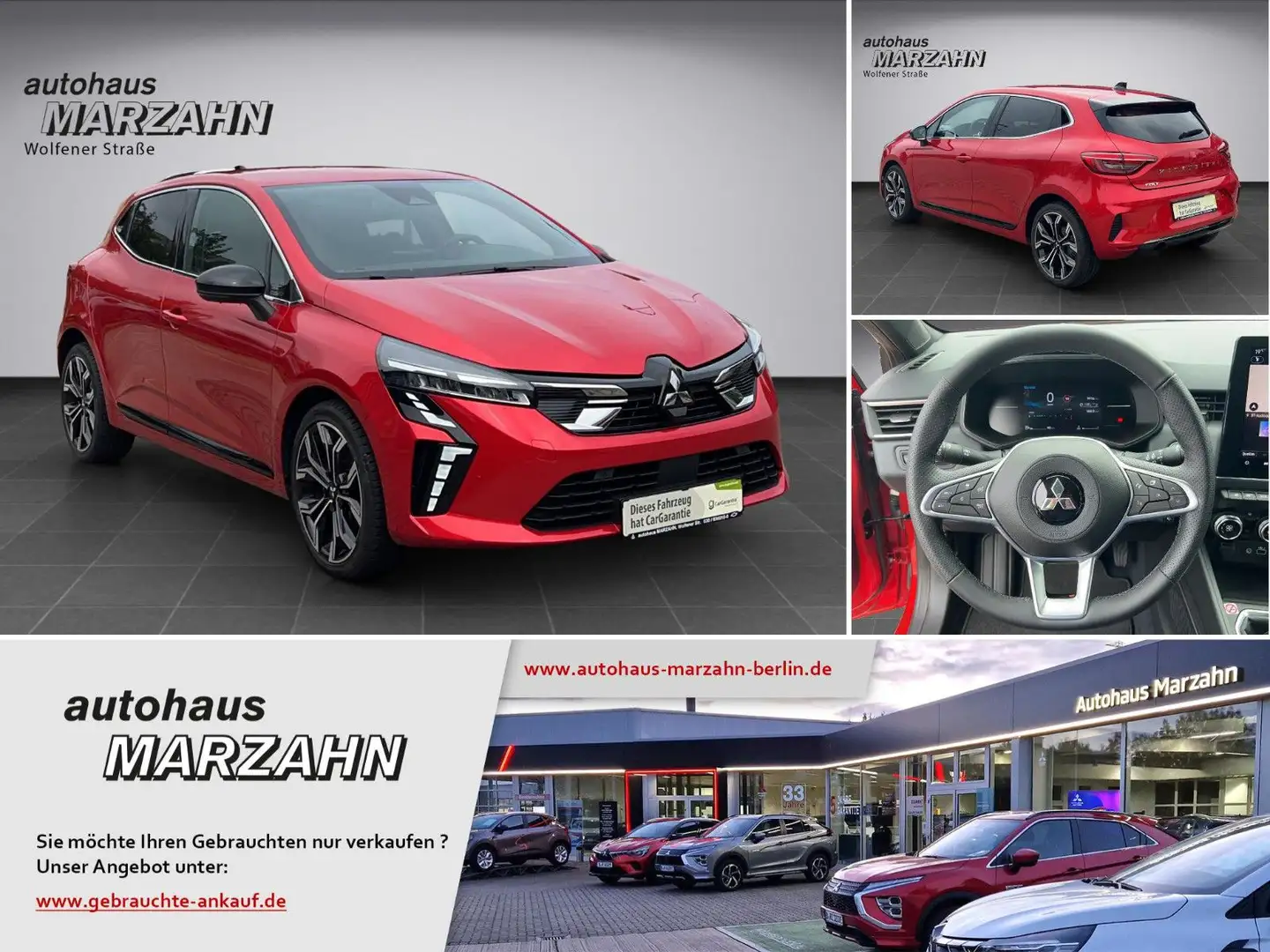 Mitsubishi Colt Intro 1.0 T-Benziner Navi/DAB/RFK/Allwetter Rot - 1