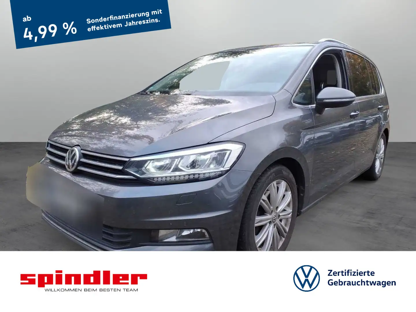 Volkswagen Touran Highline 2.0 TDI / Navi, LED, SHZ, PDC Grigio - 1