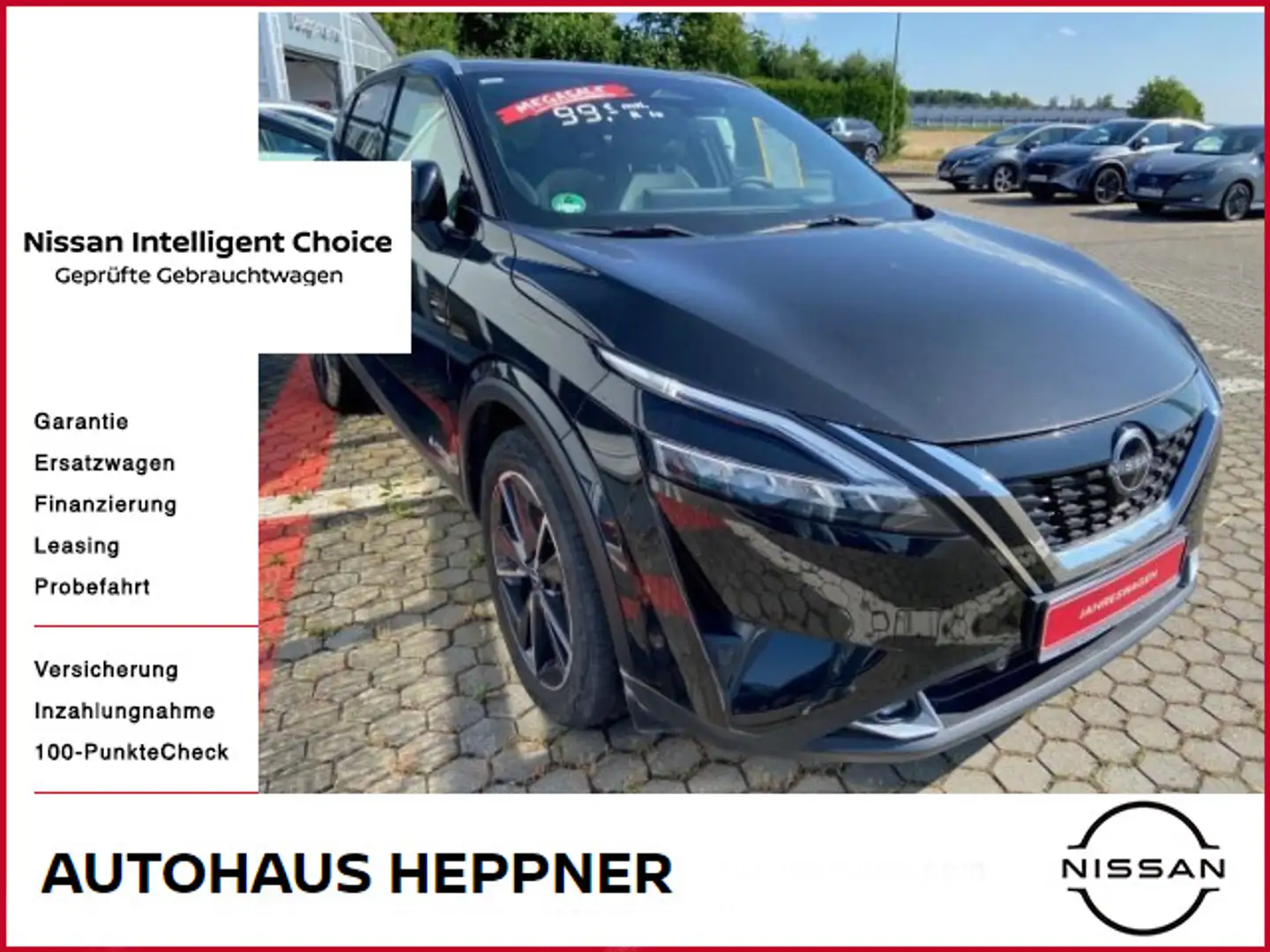 Nissan Qashqai 1.5 VC-T e-Power Tekna Headup Leder Bose Schwarz - 1