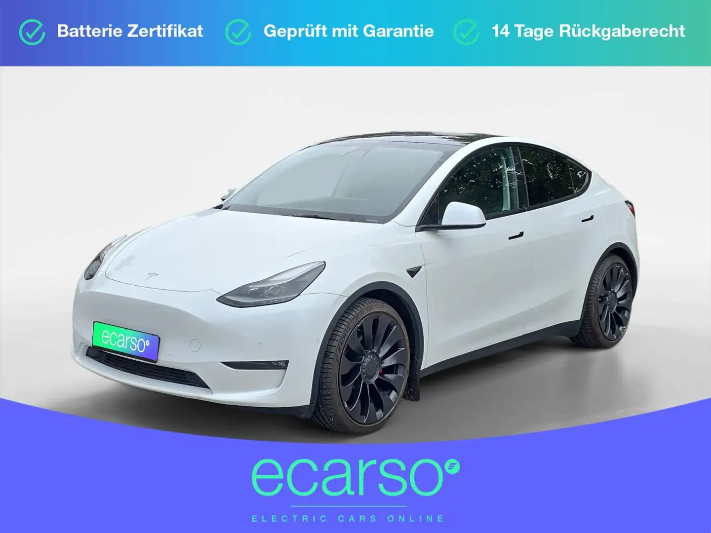 Tesla Model Y Performance Dual AWD Weiß - 1