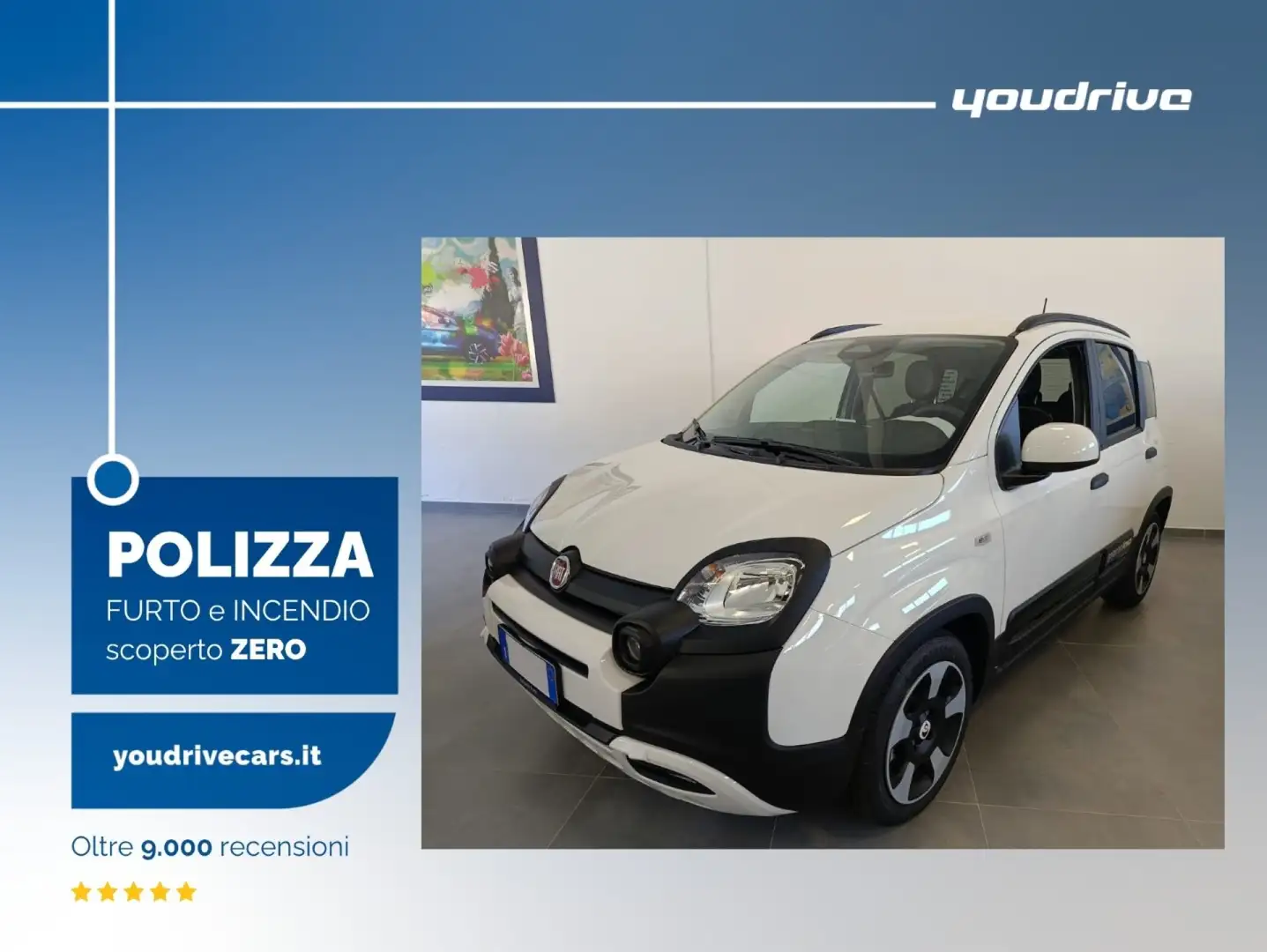 Fiat New Panda 1.0 FireFly S&S Hybrid Pandina KM0 Bianco - 1