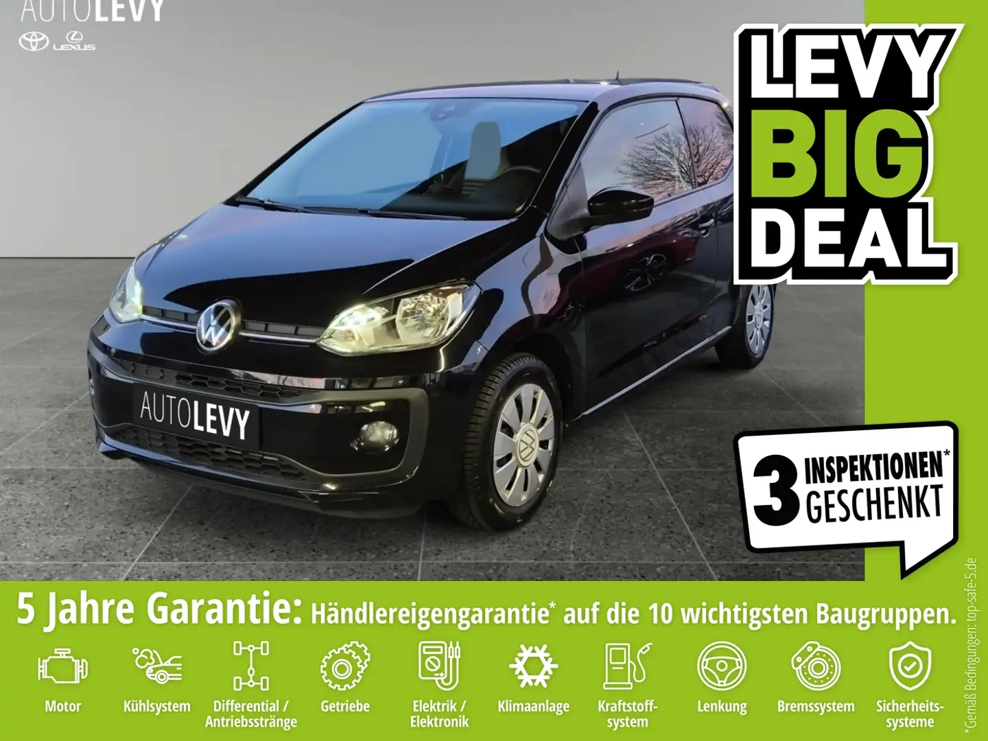 Volkswagen up! 1.0 EcoFuel CNG S&S *KLIMA*SHZ*ALLWETTER*RFK* Noir - 1