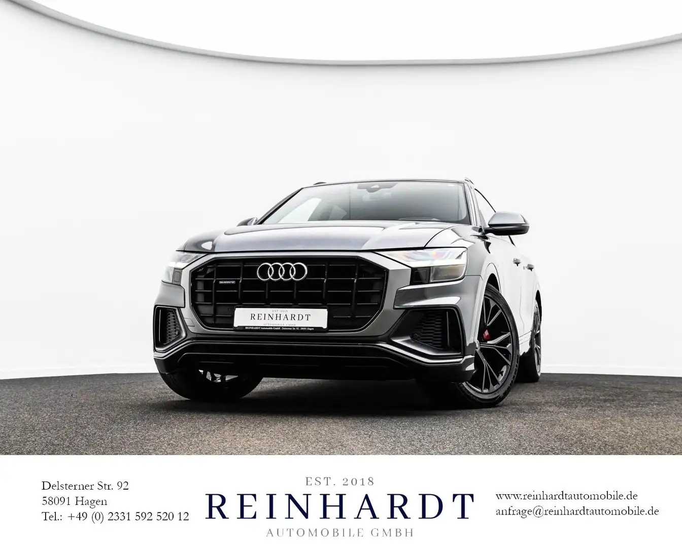 Audi Q8 50TDi S LINE 21Z./AHK/NIGHT/HuD/AIR-SUS/SIDE Gris - 1