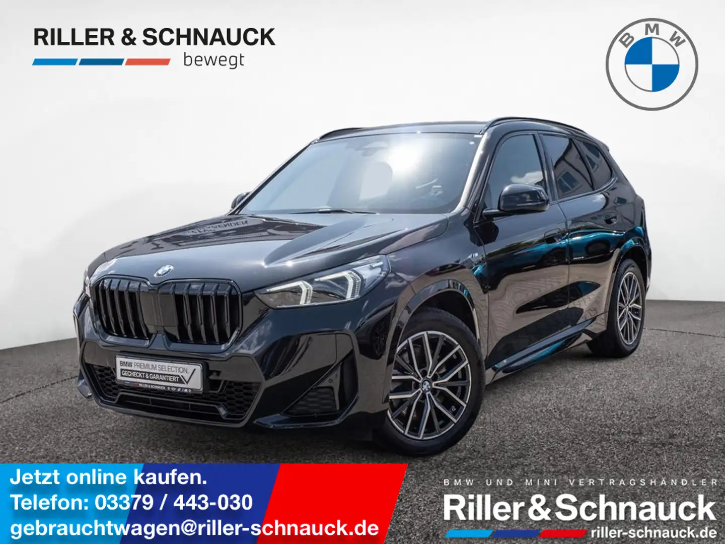 BMW X1 xDrive 23d M-Sport PDC SHZ AHK ACC LED Schwarz - 1