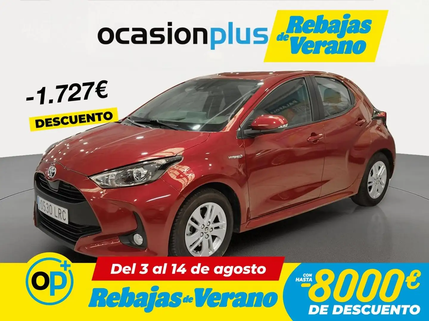 Toyota Yaris 120H 1.5 Active Tech Rojo - 1