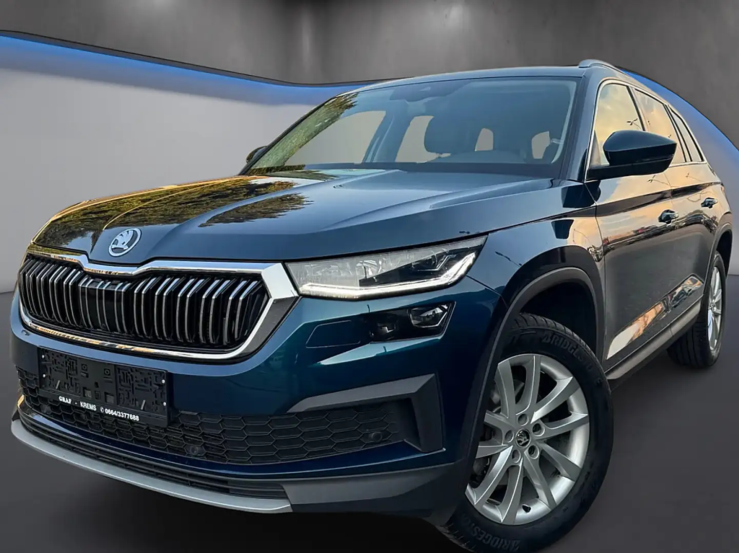 Skoda Kodiaq 2,0 TDI Style DSG *MatrixLED*AHK*Kamera* Blau - 1