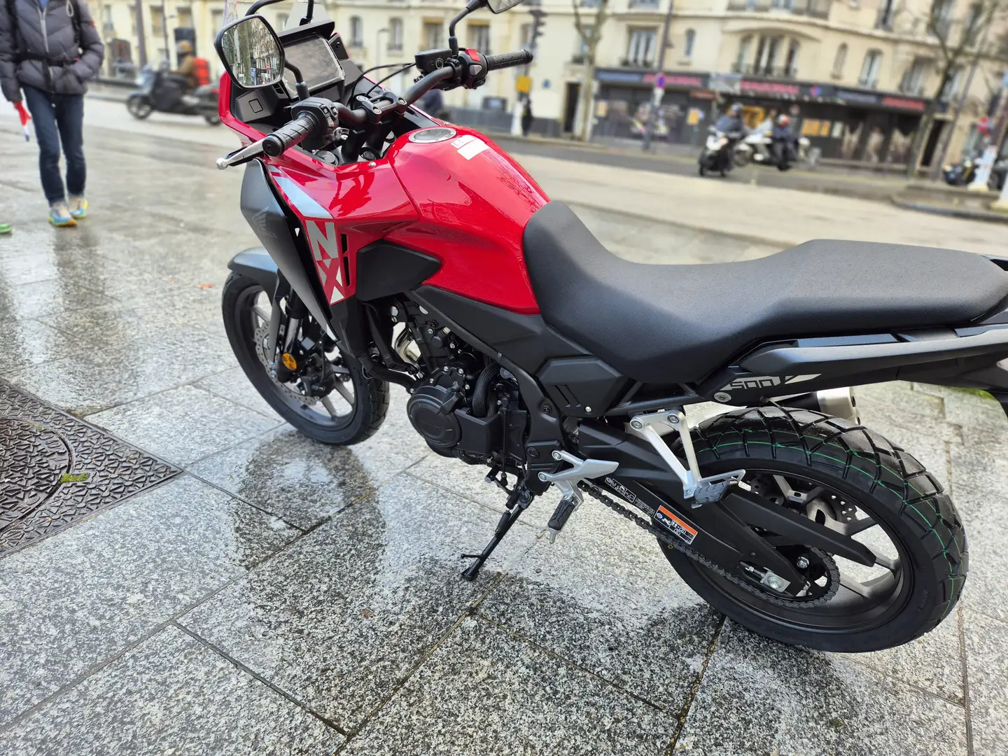 Honda NX 500 Rojo - 2