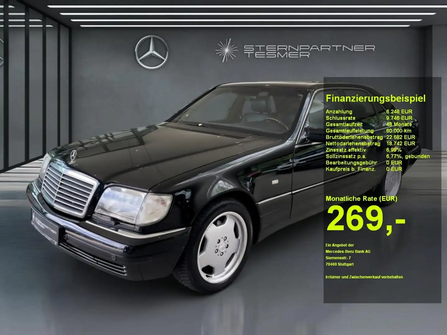 Mercedes-Benz S 500 +Memory+StHz+SDach+SHZ+Xenon+PDC Negro - 1