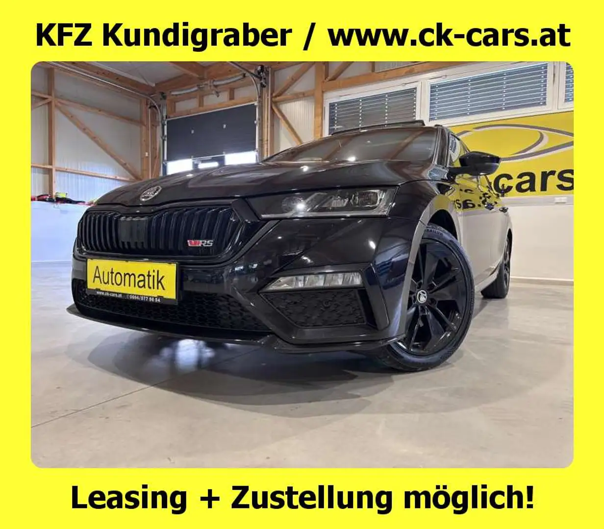 Skoda Octavia RS PLUS SKY VIRTUAL COCKPIT HEAD-UP-DISPLAY MATRIX BEAM ANHÄNGEKUPPLUNG FRONTSCHEIBENHEIZUNG Schwarz - 1