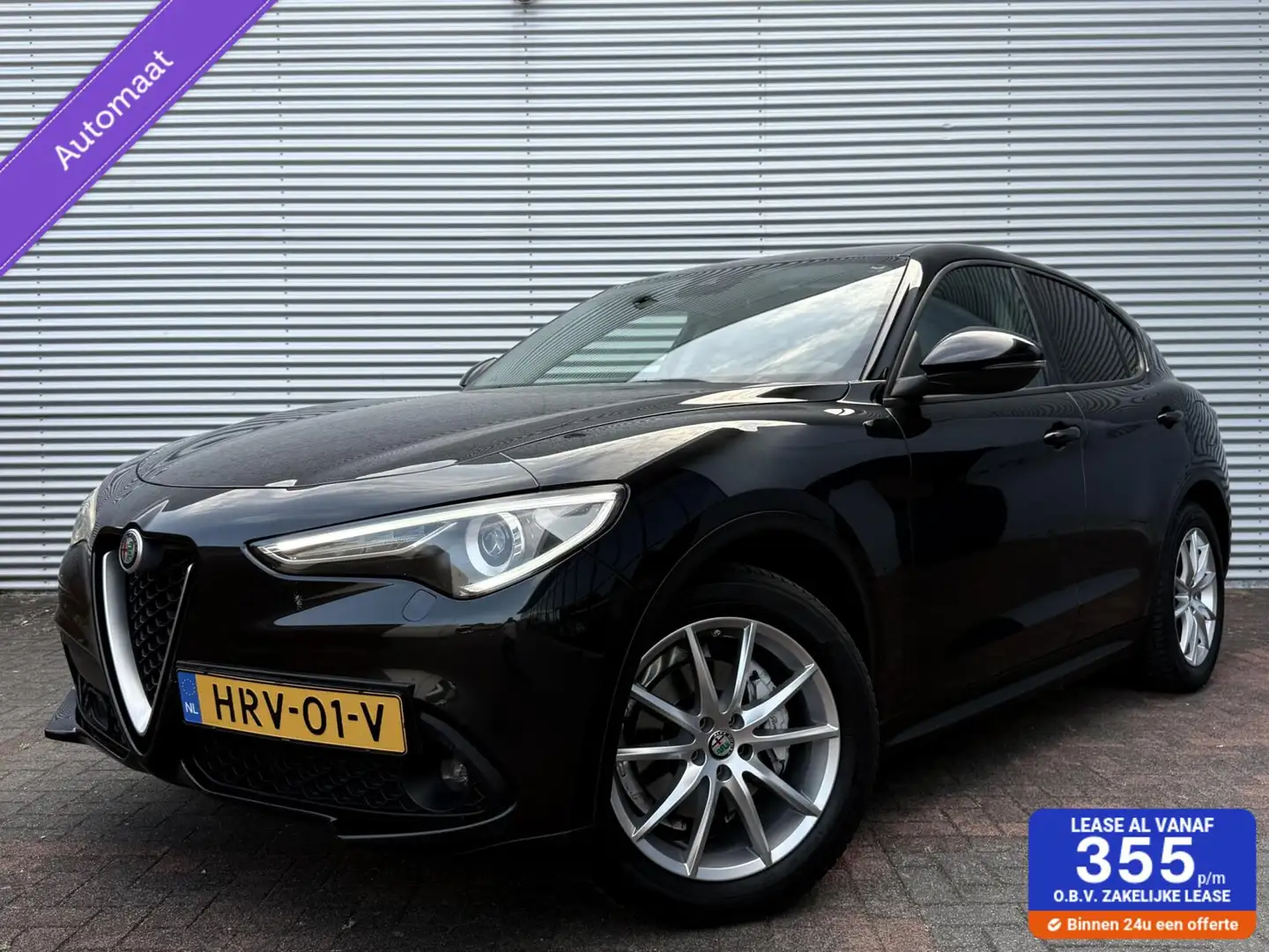 Alfa Romeo Stelvio 2.2d AWD Autom Led Cruise Carplay Camera 2018 Vol Black - 1