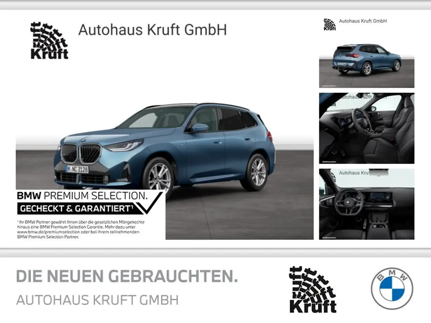 BMW X3 xDrive20d M SPORT+ICONIC GLOW+PANO+AHK+ESITZE+KAME Blau - 1