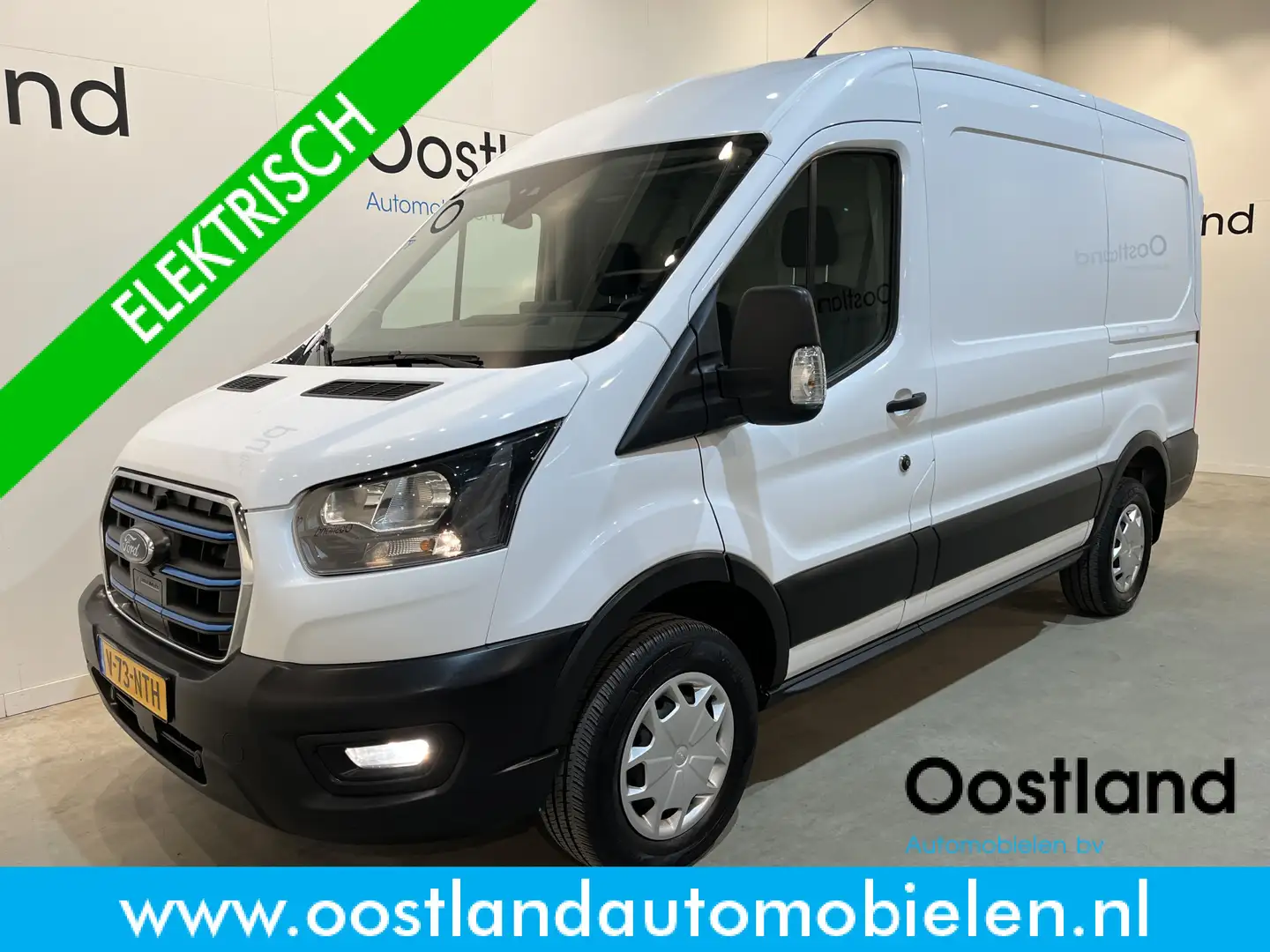 Ford E-Transit 350 L2H2 Trend 68 kWh / 100% Elektrisch !! / Airco Blanc - 1