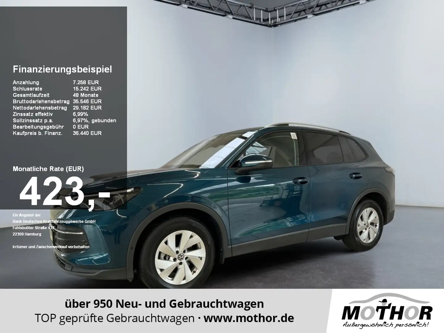 Volkswagen Tiguan Life 1.5 eTSI DSG Parklenkassistent Blau - 1