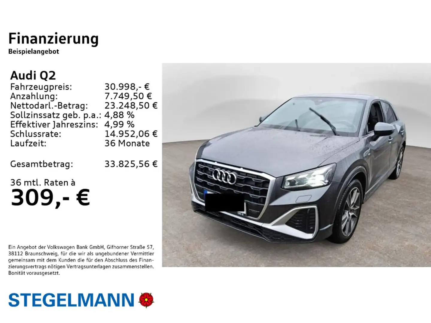 Audi Q2 35 TDI S-Tronic S line Matrix*18Zoll* Grau - 2