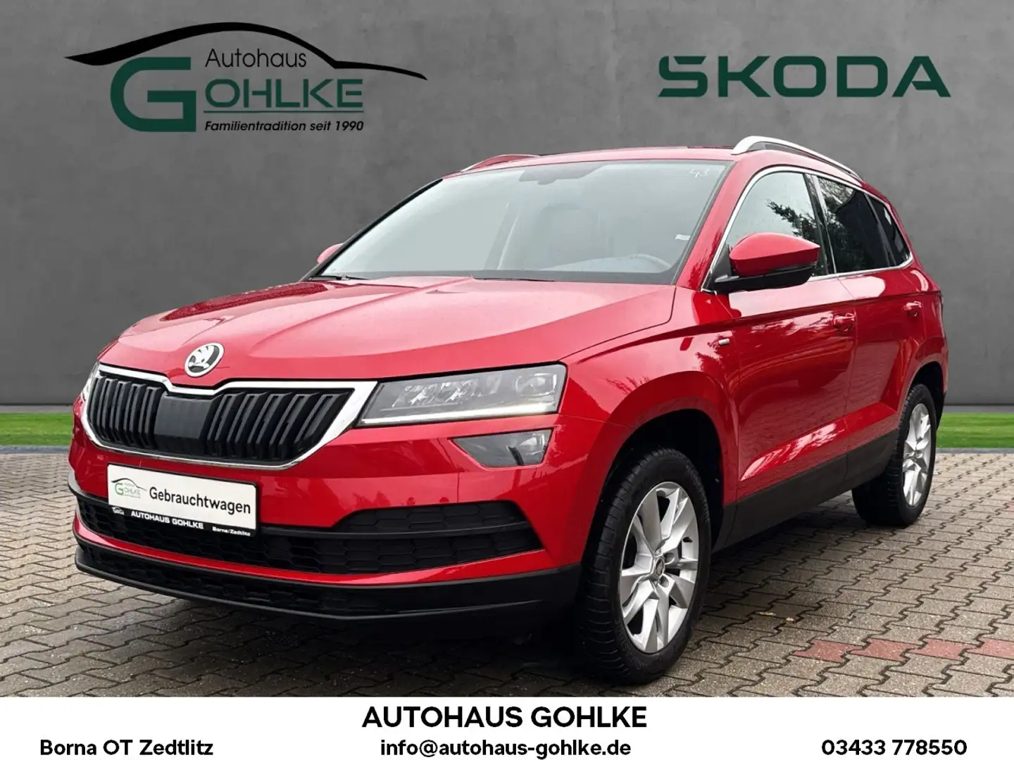 Skoda Karoq Clever 1.0T 81kW*Klimaautomatik*Sitzheizun Klima Roşu - 1