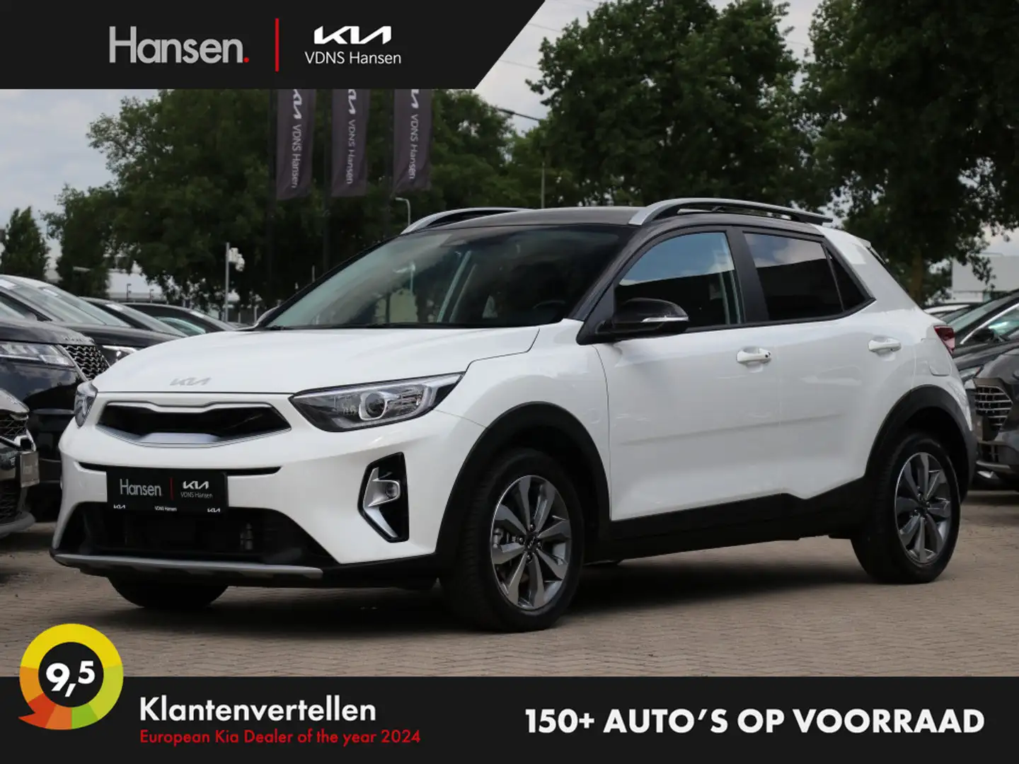 Kia Stonic 1.0 T-GDi MHEV DynamicPlusLine I Trekhaak I Navi Weiß - 1