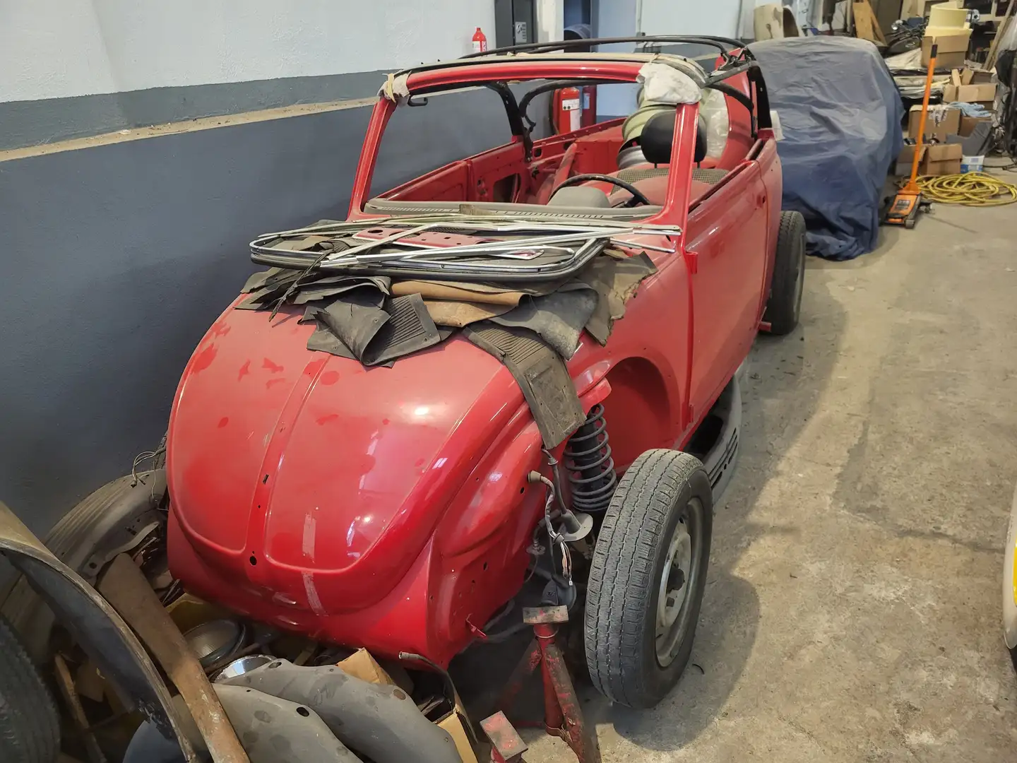 Volkswagen Käfer 1303 Cabrio Restaurationsabbruch Projekt Rot - 2