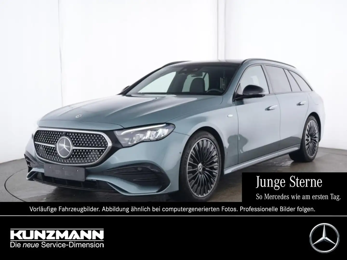Mercedes-Benz E 300 de 4M T AMG Night Distronic Panorama 360° Silber - 1