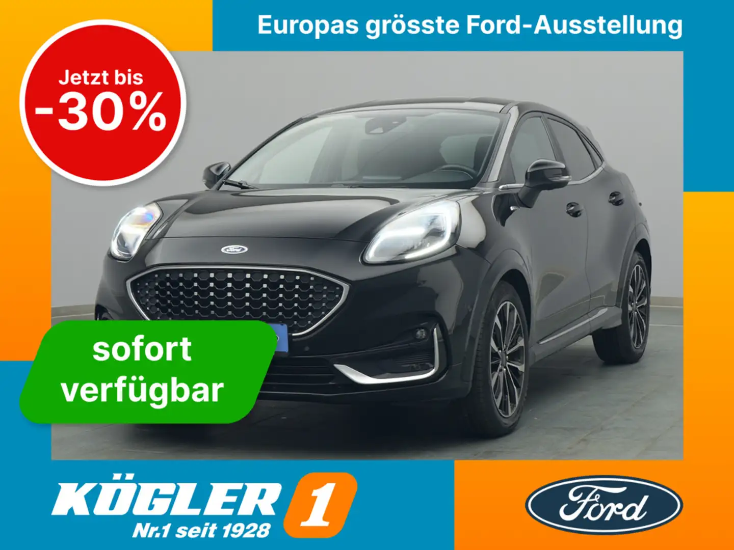 Ford Puma ST-Line Vignale 125PS Aut./Fahrassist.-P. Zwart - 1