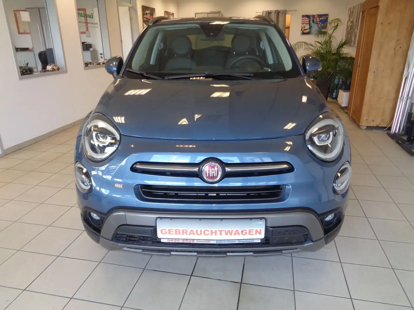 Fiat 500X Cross / NAVI / KAMERA / 8-FACH / 1. HAND Blu/Azzurro - 2