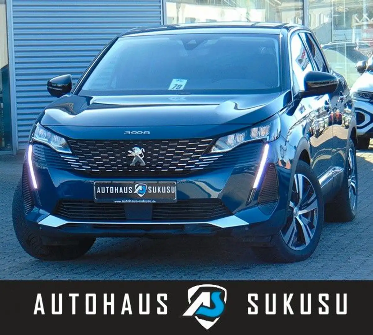 Peugeot 3008 Hybrid 225 Allure Blau - 1