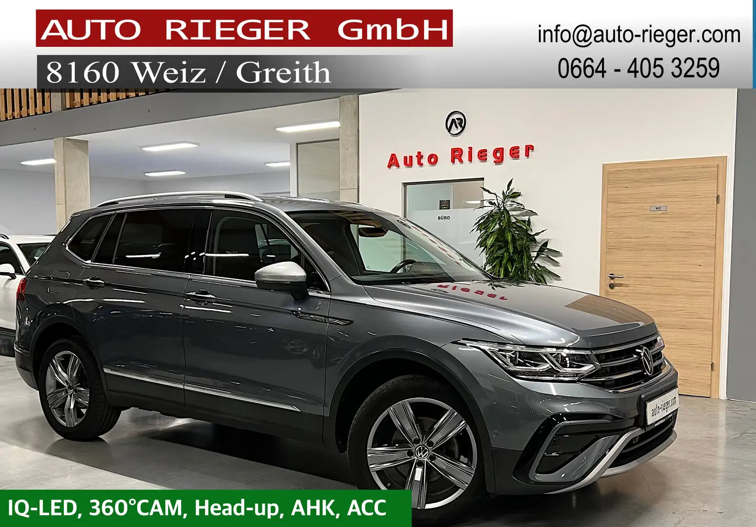 Volkswagen Tiguan Allspace Elegance 4Motion Head-up, AHK, IQ-LED, 360° CAM Grau - 1