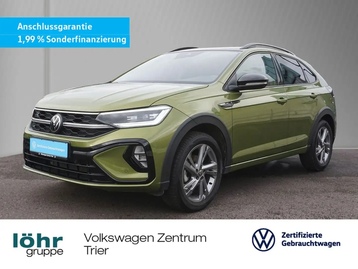 Volkswagen Taigo 1.5 TSI DSG R-Line Navi, AHK, WWV Groen - 1