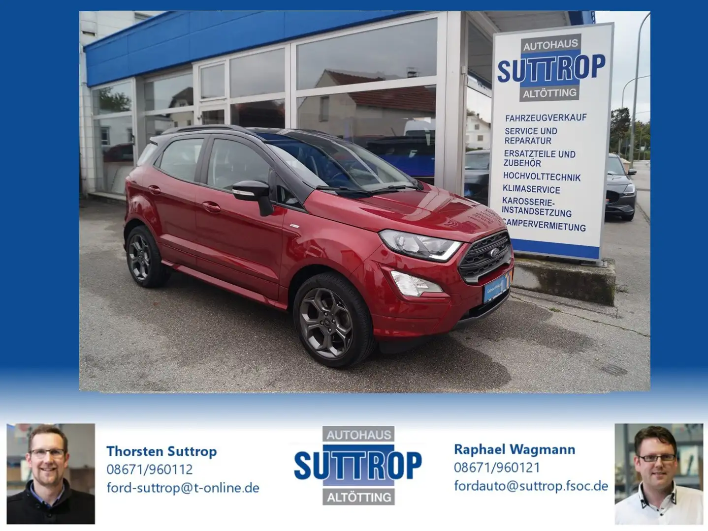 Ford EcoSport ST-Line Rot - 1