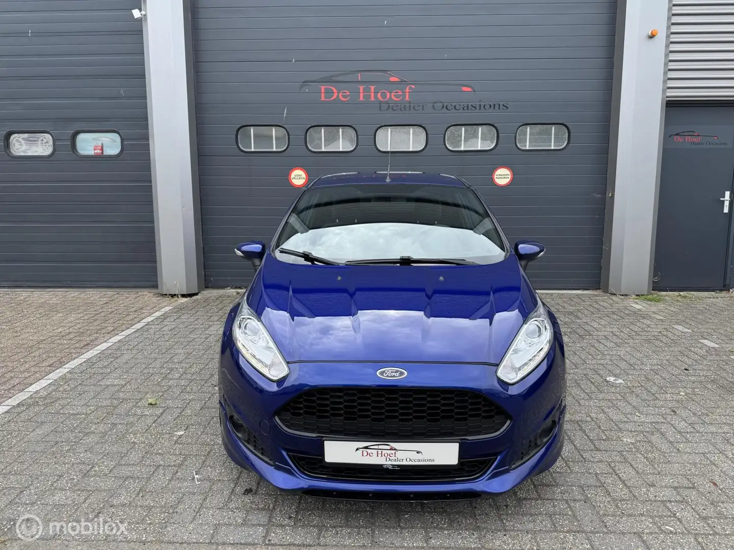 Ford Fiesta 1.0 EcoBoost ST-Line✓Navi ✓Climate ✓Keyless ✓APK Blauw - 2