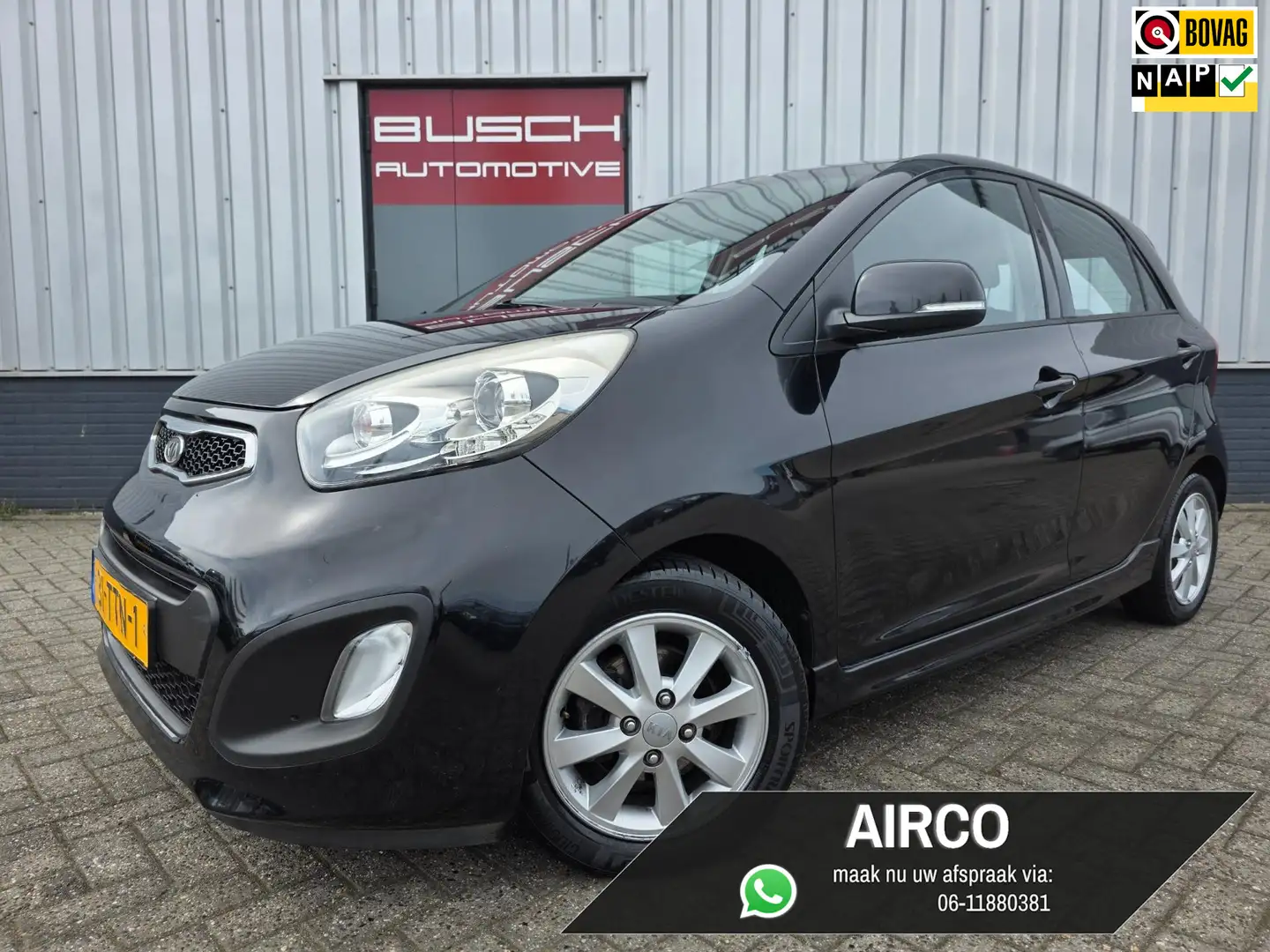 Kia Picanto 1.0 CVVT 5 deurs Plus Pack APPLE CARPLAY ANDROID Zwart - 1