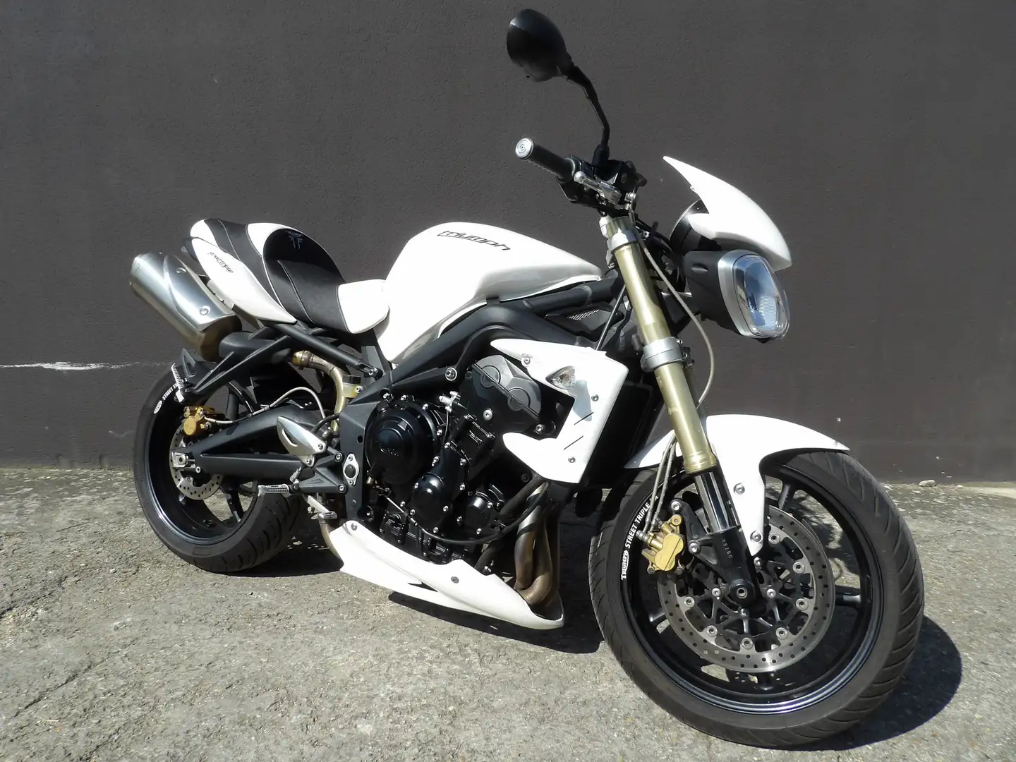 Triumph Street Triple 675 Blanc - 2