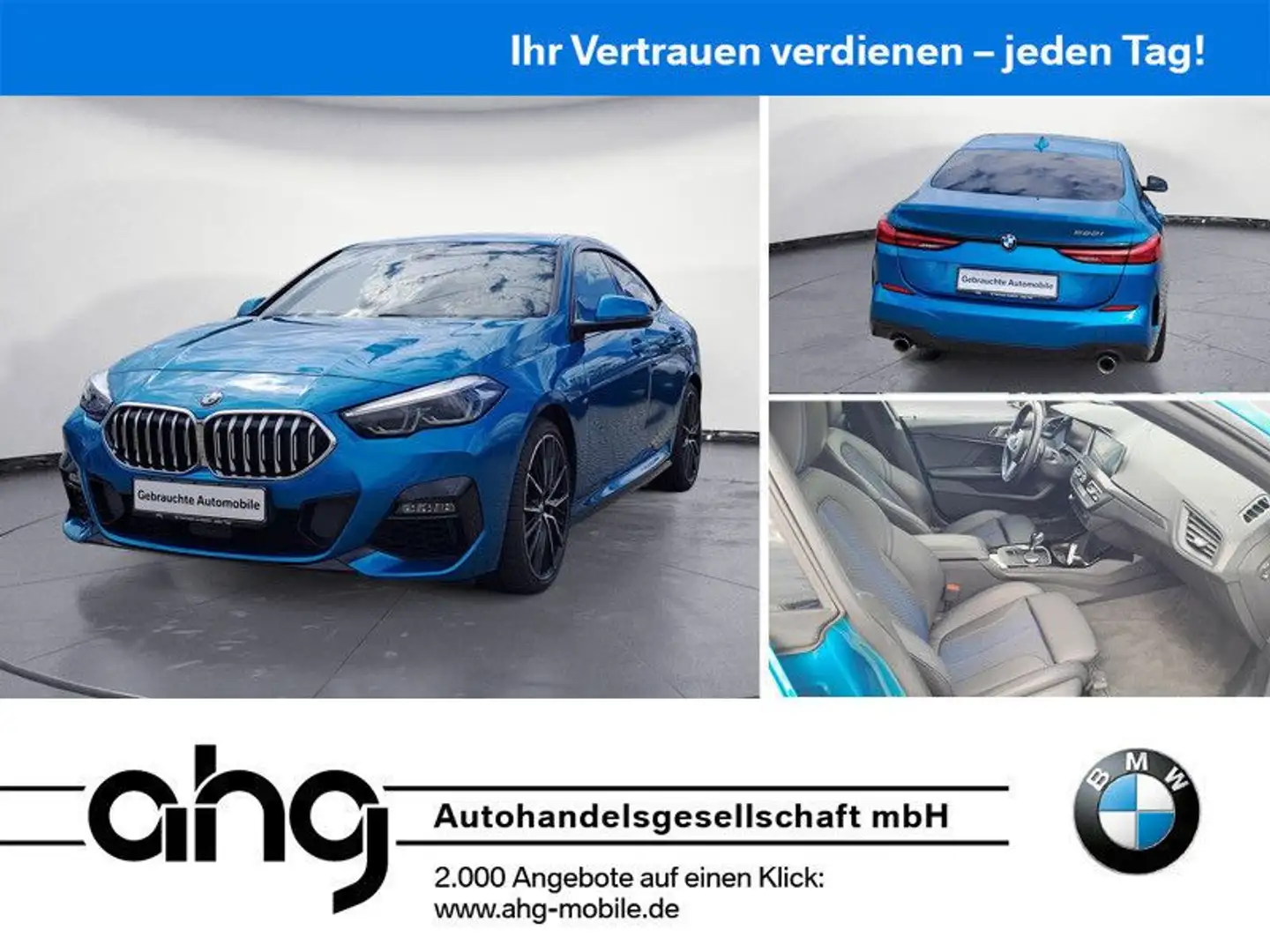 BMW 220i Gran Coupe M Sport Sport Aut. DKG Klimaaut. Blau - 1