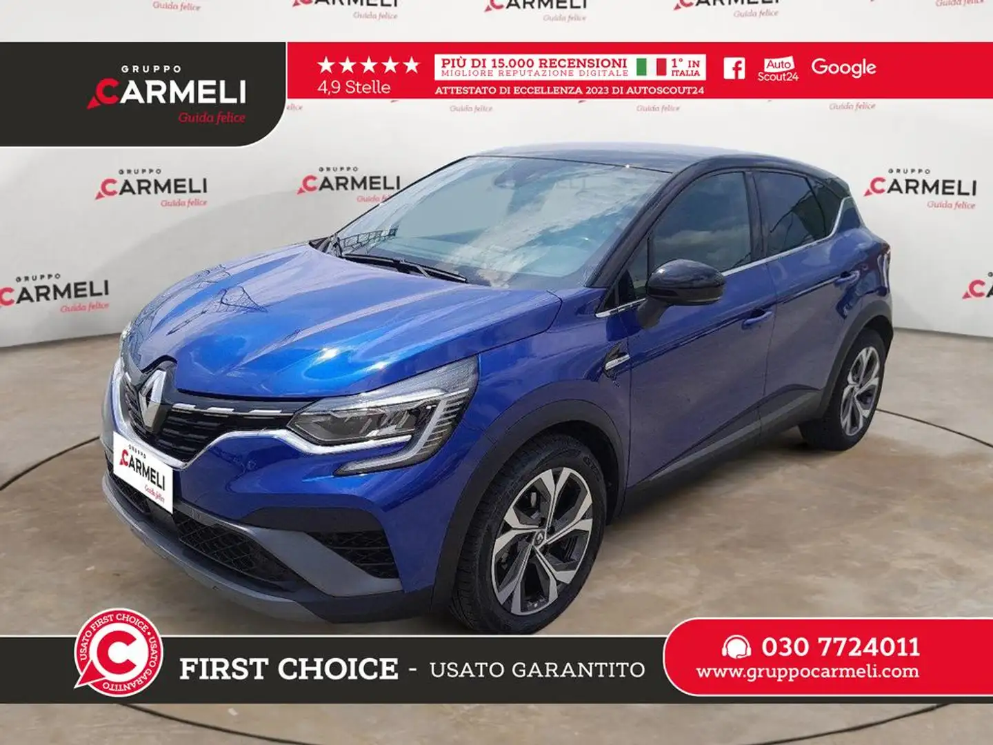 Renault Captur 1.0 tce Business 90cv Fap -AUTOCARRO-IVA ESCLUSA Blu/Azzurro - 1