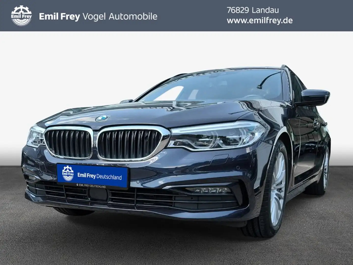 BMW 520 d Touring Aut. Sport Line, LRH, Glasdach Blau - 1