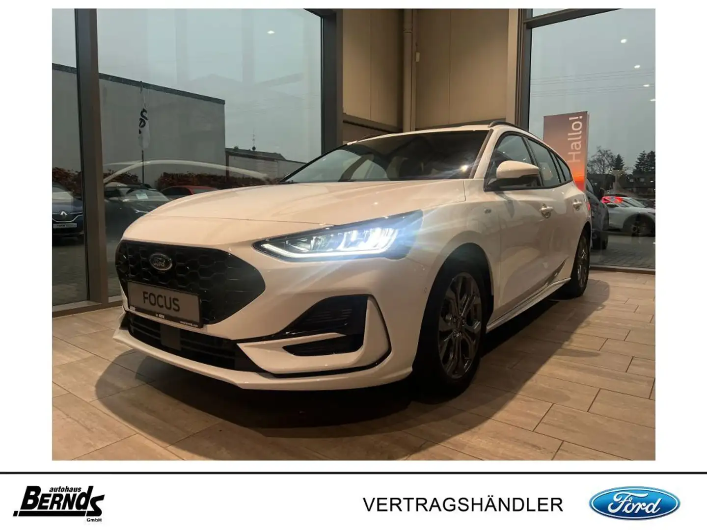Ford Focus Turnier 1.0 EcoBoost Hybrid Aut. ST-LINE Blanc - 1