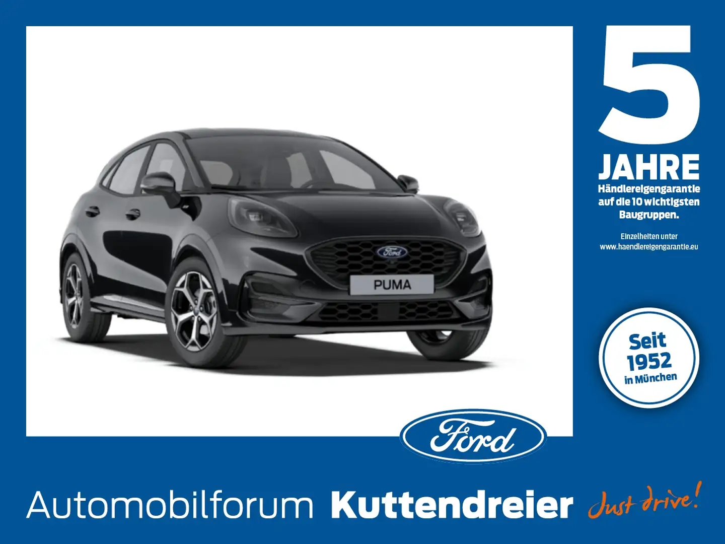 Ford Puma 1.0 EcoBoost ST-Linie ST-Line NAVI*IACC*360° Noir - 1