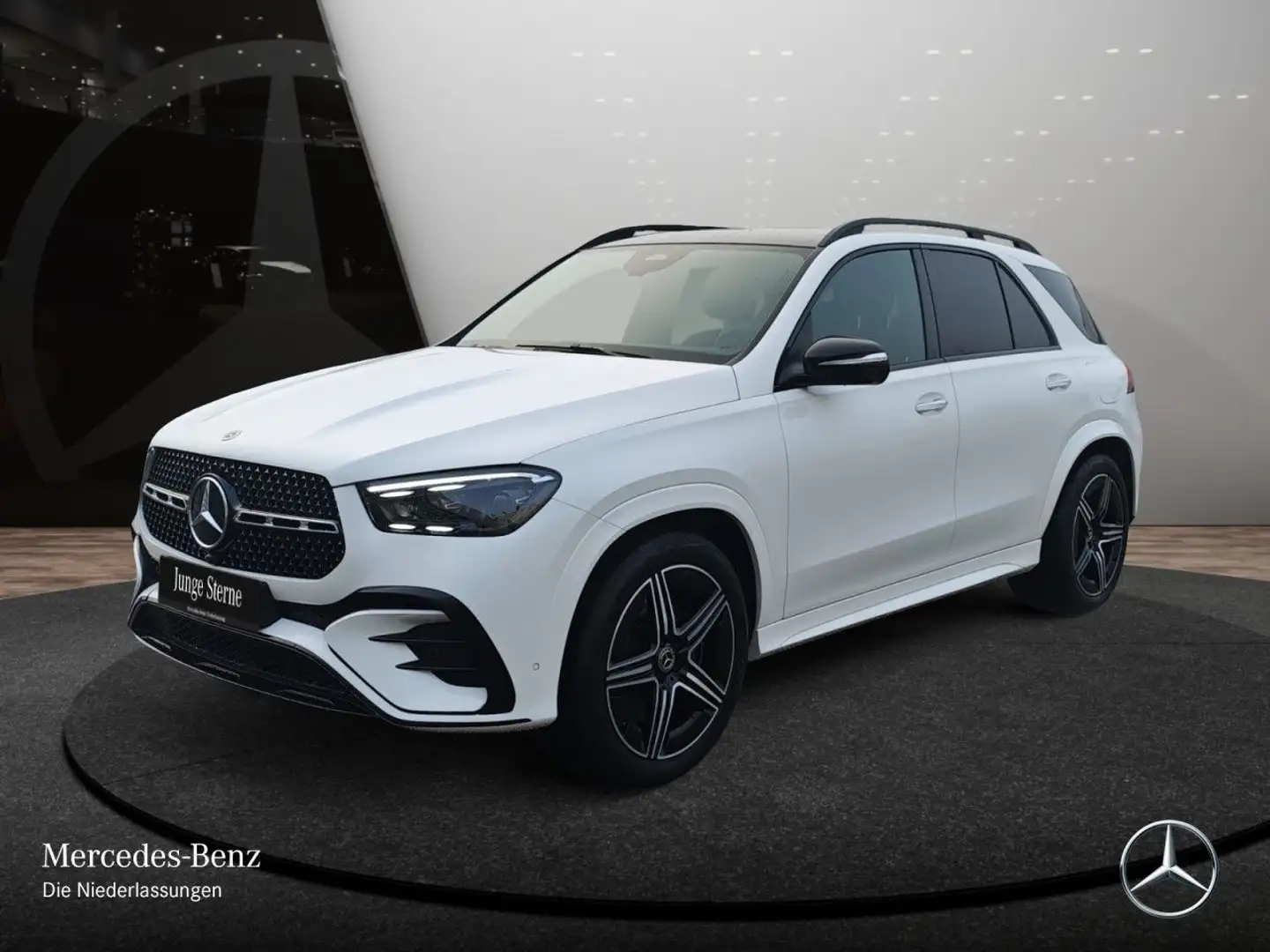 Mercedes-Benz GLE 350 de 4M AMG+NIGHT+PANO+360+AHK+MULTIBEAM+9G Weiß - 2