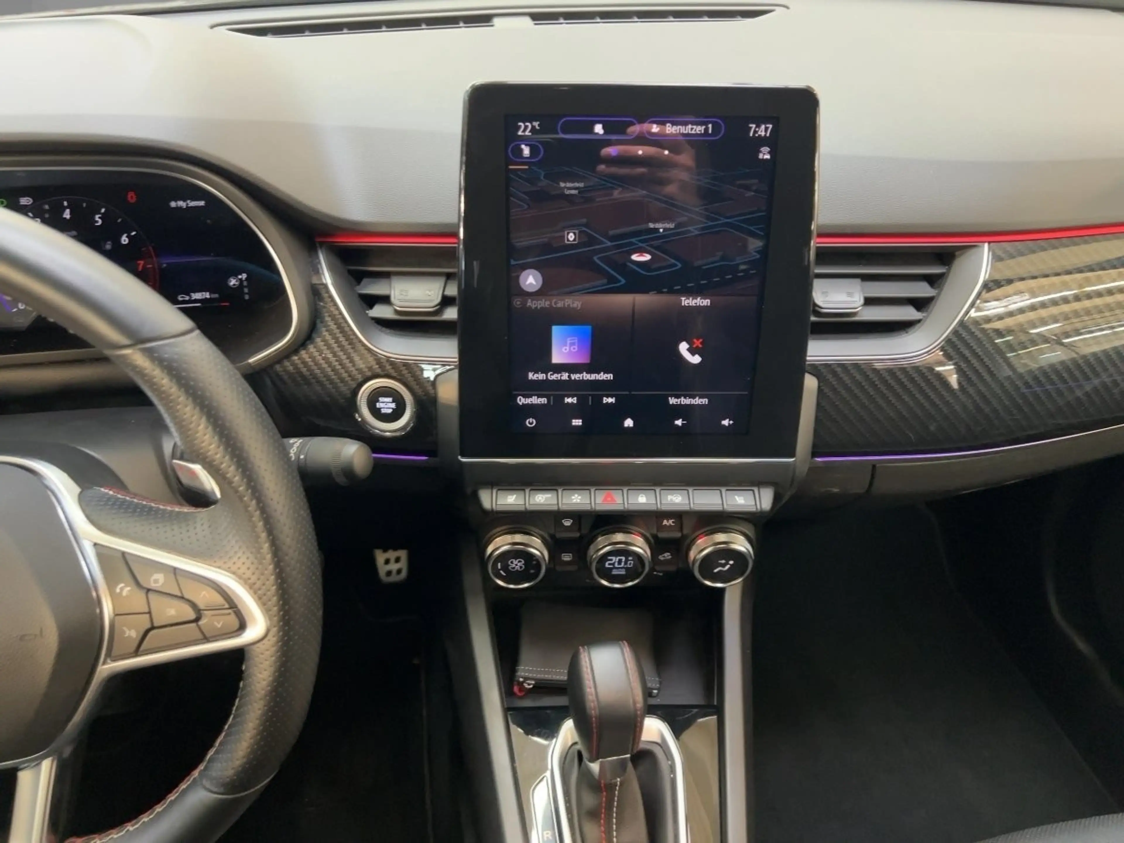 Renault Arkana R.S. LINE TCe 160 EDC (MY22) Apple CarPlay — photo 12