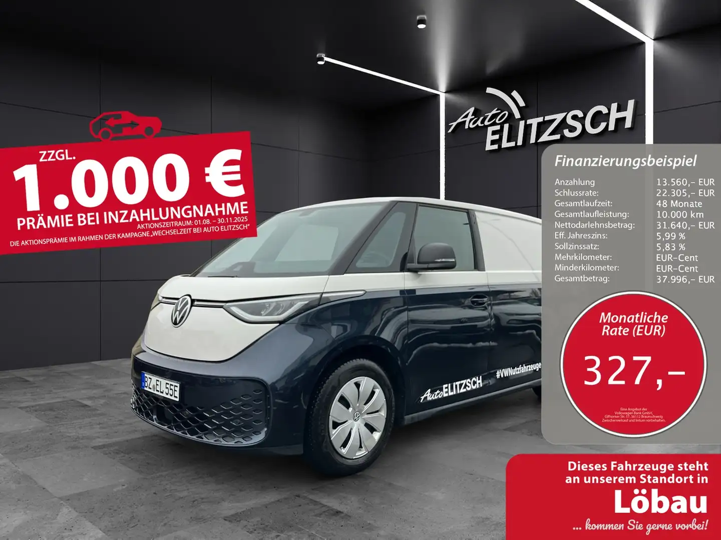 Volkswagen ID. Buzz ID.Buzz Cargo KLIMA DAB AHK ACC Blau - 1