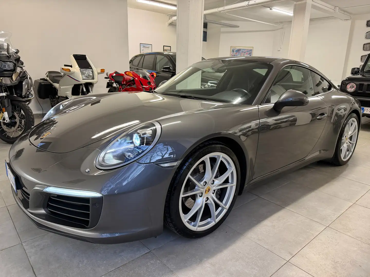 Porsche 911 PSE * TETTO * BOOK SERVICE * PASM * APPLE CARPLAY Gris - 1