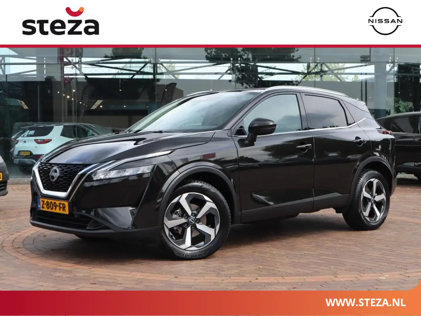 Nissan Qashqai 1.3 MHEV X-tronic N-Connecta | AUTOMAAT | Panorama Zwart - 1