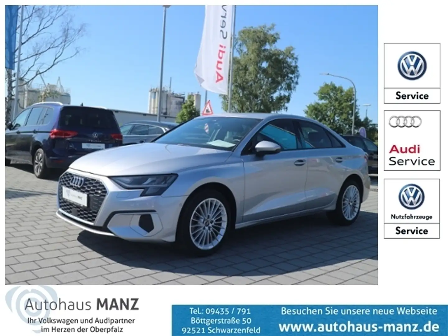 Audi A3 Limousine 30 TFSI advanced KLIMA LED NAVI ALU Argent - 1