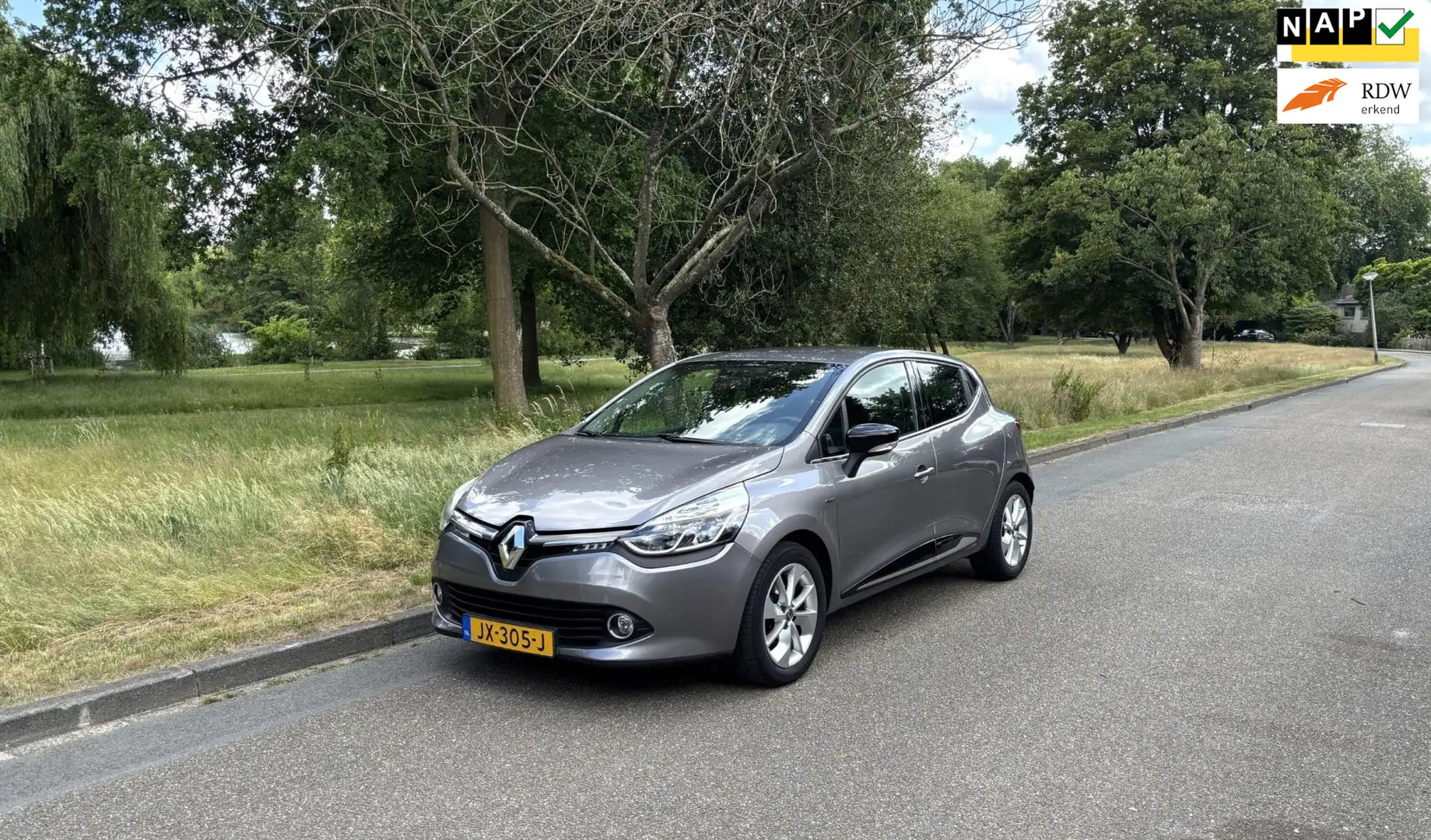 Renault Clio NL NAP-alle historie + nieuwe APK. Gris - 1