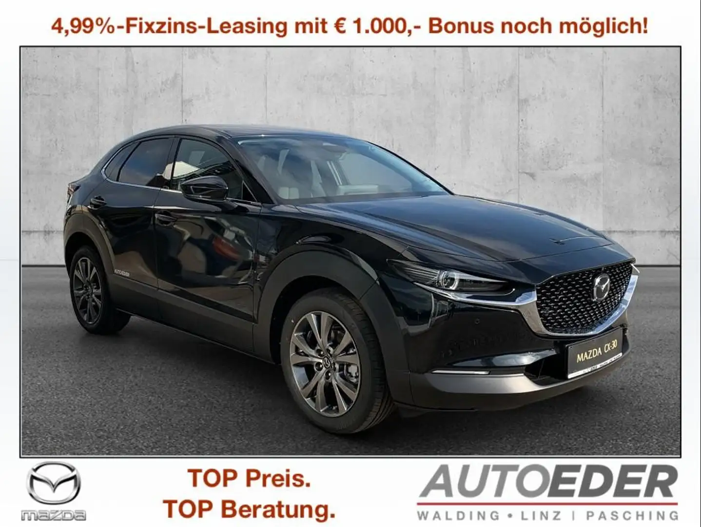 Mazda CX-30 e-Skyactive X186 Exclusive-Line Aut. Noir - 1
