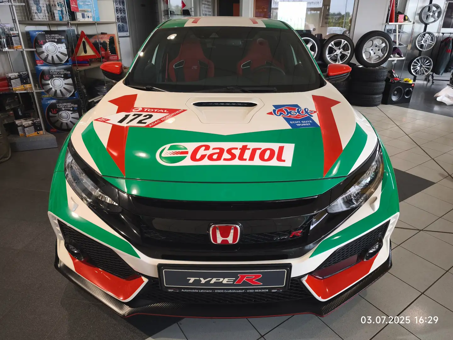 Honda Civic Type R 2.0 GT (24H Rennen Limitiert 22/24 Nürb Bianco - 2