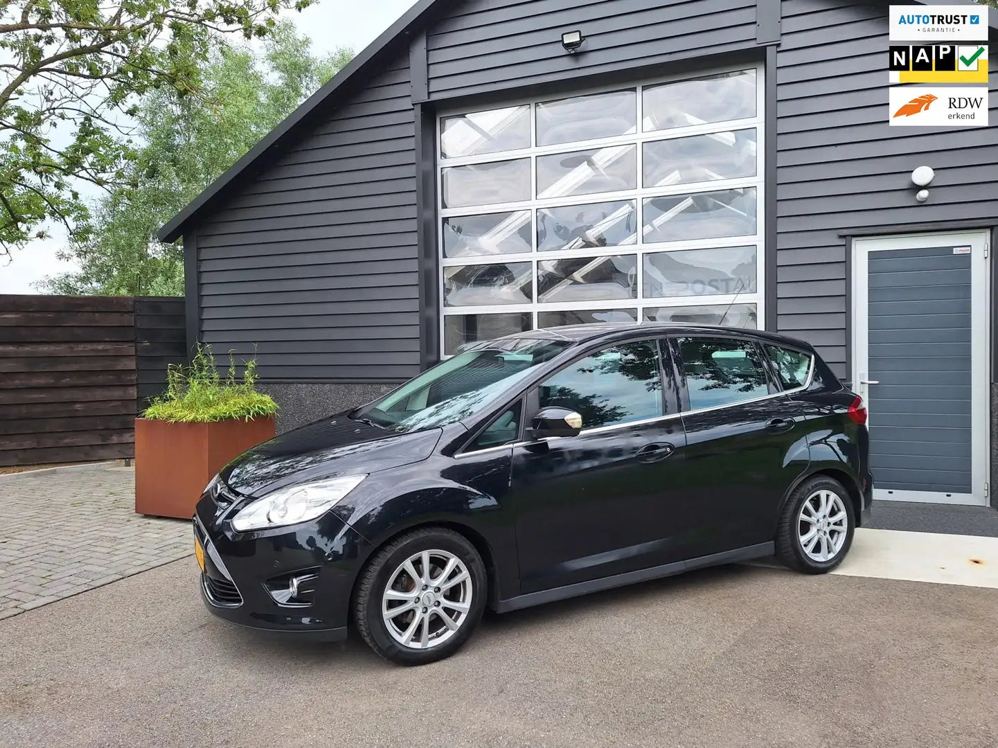Ford C-Max 1.0 Lease Titanium Full-Map Navi, Climate-Control, Negro - 1
