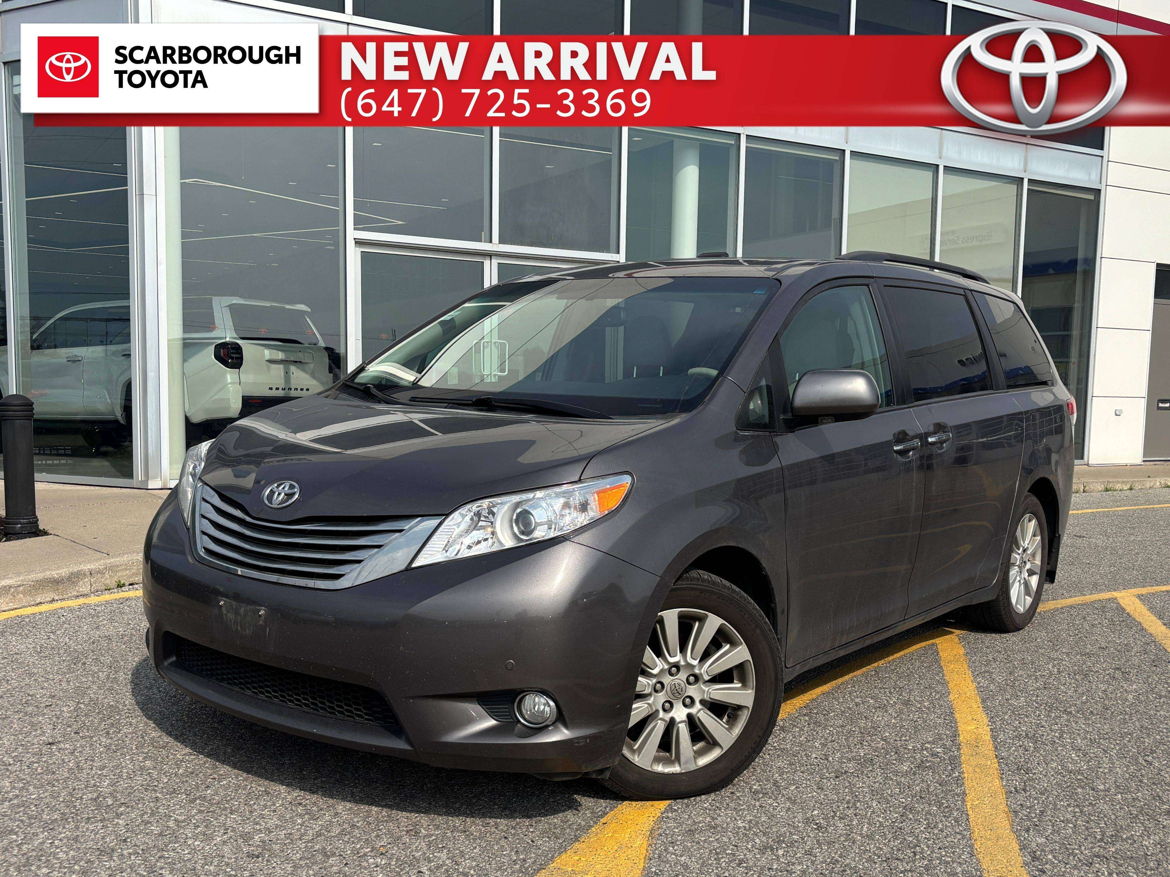 Gray 2012 Toyota Sienna Minivan Front-Wheel Drive 6-Speed Automatic