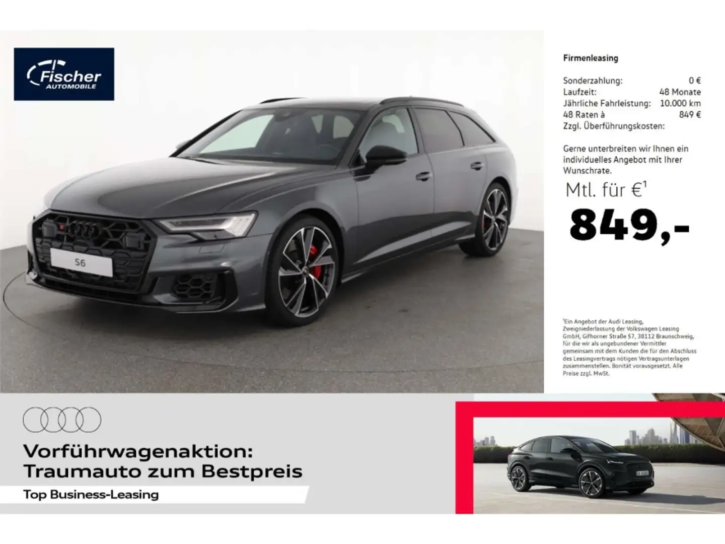 Audi S6 Avant TDI quattro LP: 121.180,- /Pano/Head-up/HD M Grau - 1